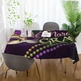 thumbnail image 6 of GZHJMY Mardi Gras Rectangle Tablecloth, Waterproof Stain Wrinkle Resistant Washable Polyester Table Cover for Picnic Dinner Holiday Kitchen Party Decor, 54 x 72 in Home Decor, 6 of 7