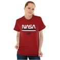 thumbnail image 3 of NASA Retro Worm Logo American Flag Men's Graphic T Shirt Tees Brisco Brands X, 3 of 6