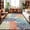 Multicolor, variant on Green Blue Palm Leaves Washable Area Rug 3 x 5 ft Summer Botanical Vintage Tropical Leaf Rustic Soft Non Slip Rugs Stain Repellent Indoor Felt Carpet for Living Dining Room Bedroom Home Office