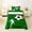 Green D, variant on Feelyou Soccer Monogrammed King Sheets for Boys, Green Black Football Bedding, 4pcs, 1 Flat Sheet, 1 Fitted Sheet and 2 Pillowcases