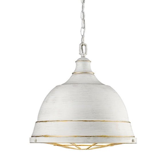 Golden Lighting Bartlett 2-light Pendant in French White
