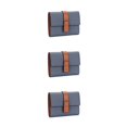 thumbnail image 4 of pitrice Leather Women Purse Rectangular Trifold for Zipper Hasp Stylish Card Holder Photo Folder Wallet Notecase Birthday Gift Blue 3Set, 4 of 6