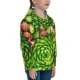 thumbnail image 3 of Kdxio Cactus And Succulents Pattern Boys Athletic Unisex Boys Girls Hoodie with Pocket Sweatshirts-Medium, 3 of 6