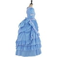thumbnail image 3 of Victorian Bustle Striped Ball Gown Women's Vintage Civil War Southern Belle Walking Dress, 3 of 8