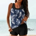 thumbnail image 2 of Otvok Summer Tankini Swimsuits for Women Two Piece Bathing Suits with Sporty Pockets Swim Shorts, 2 of 6