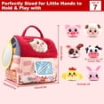 thumbnail image 4 of Granero sensorial Montessori Toy OKREVIEW con animales de granja de peluche de 6 a 12 m, 4 of 9