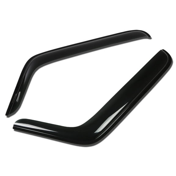 DNA Motoring For 07-17 Jeep Wrangler JK 2DR Smoked Tint Side Window Visor Vent Rain Wind Deflector Guard