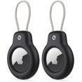 thumbnail image 1 of Compatible with Apple AirTag Secure Holder with Cable, Air Tag Lock Case Keychain Keyring Luggage Holder for Keys, Luggage & More, 1 of 5