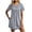 Z81 Gray, variant on Mifsaly T Shirt Dresses for Women 2026 Pleated Front Crewneck Short Sleeve Mini Dress with Pockets Breathable Flowy A-Line Summer Beach Sundress Gray,S