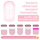thumbnail image 3 of Uñas para dedos del pie de doble forma NOVO OVO, 300 unidades, para poligel, color rosa, 3 of 8