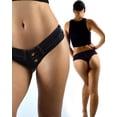 thumbnail image 2 of Nuevas mujeres Sexy cintura baja Ultra rasgado Denim Jean Tanga Mini pantalones cortos Mujer s-xxl, 2 of 5