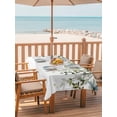 thumbnail image 2 of Outdoor Tablecloth with Umbrella Hole for Patio/Picnic/Party/Camping, Sage Green Eucalyptus Leaves Waterproof Table Cloth Rectangle Table Cover Washable, Spring Botanical Floral (60"x 120"), 2 of 8