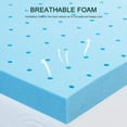 thumbnail image 5 of 2, 3, or 4 inch Covered Topper Mattress Memory Foam Gel-Infused Cooling Ventilated Mattress (2" Full), 5 of 6