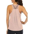thumbnail image 1 of Workout Tops for Women Loose fit Racerback Tank Tops for Women Mesh Backless Muscle Tank Running Tank Tops, 1 of 2