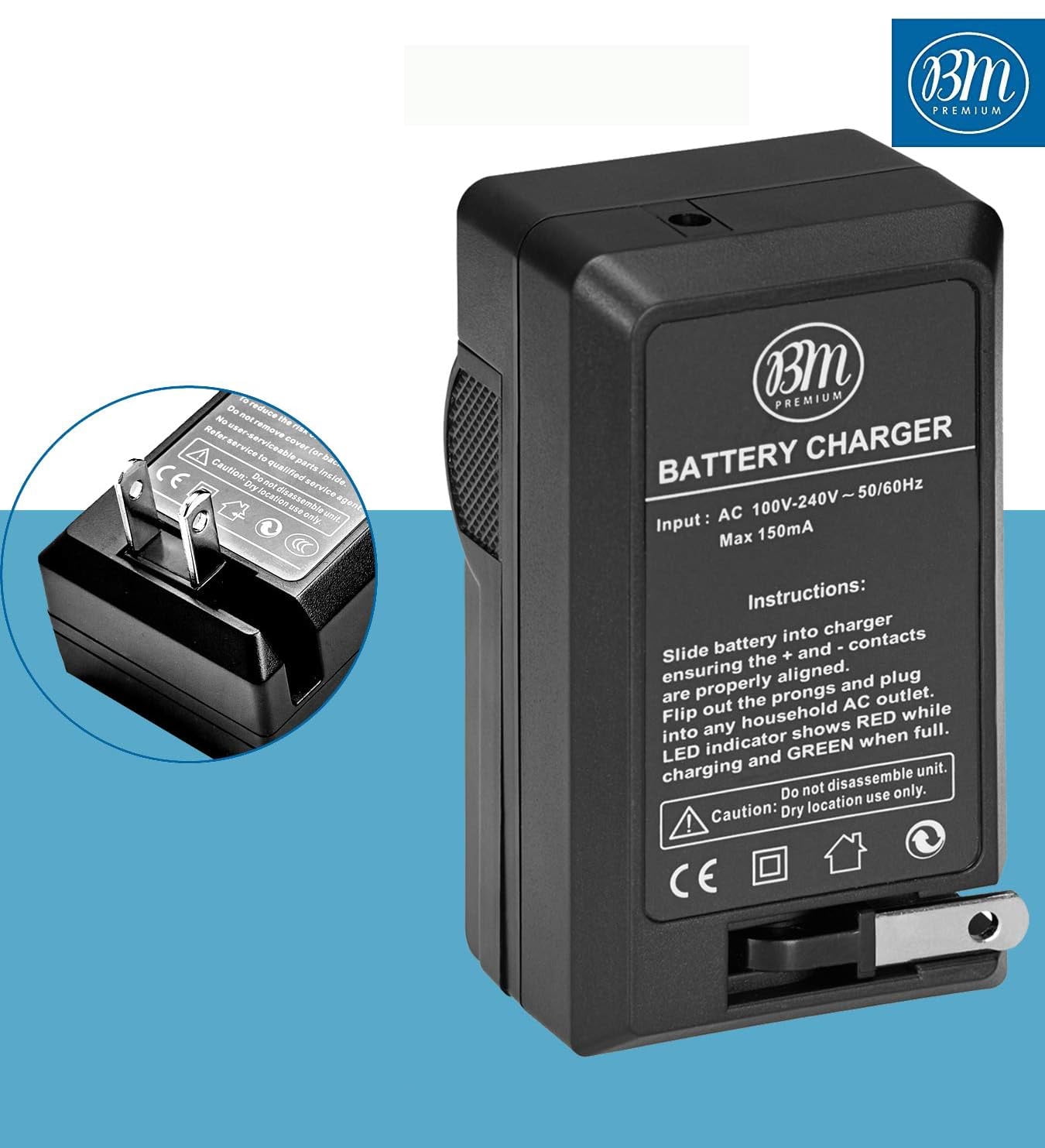BM Premium BLS-50, PS-BLS5 Battery and Charger for Olympus OM-D E