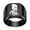 Black, variant on Men's Stainless Steel Square Vintage Animal Domineering Horse Punk Ring Gold Size 11