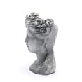 thumbnail image 4 of LuxenHome Gris MgO Dame Rose Couronne Buste Planteur, 4 of 10