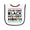White and Black, variant on Inktastic Its My First Black History Month Baby Terry Cloth Bib