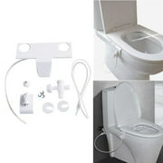 CleanStream Bidet Attachment, Model CS100, 6 x 8 Assembled Dimensions, Non-Electric Bidet Toilet Seat, White