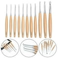thumbnail image 4 of New Crochet Hook 3-12mm Wooden Stainless Steel Crochet Needles Durable Grip Cushioned Handles Knitting Needles For Braids, 4 of 12
