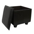 thumbnail image 2 of International Caravan Carmel Ottoman en Faux Cuir Chocolat, 2 of 2