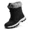 Black1, variant on Boys Snow Boots Winter Waterproof Slip Resistant Shoes Black,5.5 Big Kid