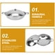 thumbnail image 3 of 1 juego de olla de acero inoxidable práctica olla de doble oreja olla multiusos utensilios de cocina, 3 of 6