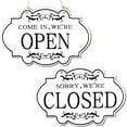 thumbnail image 1 of CIVG 11.8x7.9Inch Reversible Open And Closed Door Sign Retro Wooden Stores Hanging Sign - Waterproof Double Sided Sign for Coffee Shop Restaurant Pet Store Door Window, 1 of 10