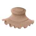 thumbnail image 3 of Jersey con pechera de invierno para mujer, bufanda cálida para el cuello, buen uso en interiores y exteriores para días fríos, cómodo, a la moda, Marrón Sunnimix bufanda de invierno, 3 of 7