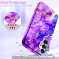 thumbnail image 5 of CASEFIV for Samsung Galaxy A16 5G Case,Shockproof Rugged Military Grade Drop Protection,Heavy Duty Cell Phone Cover for Galaxy A16 5G,Deep Purple, 5 of 5