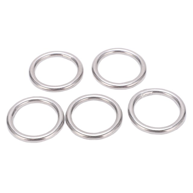 Anillos Redondos Sin Costuras, Apariencia Elegante Anillos Redondos De Acero Inoxidable 304 Reutilizables Para Equipos De Barcos Marinos Para Hamacas Para Anillos De Yoga Anggrek 4x25mm