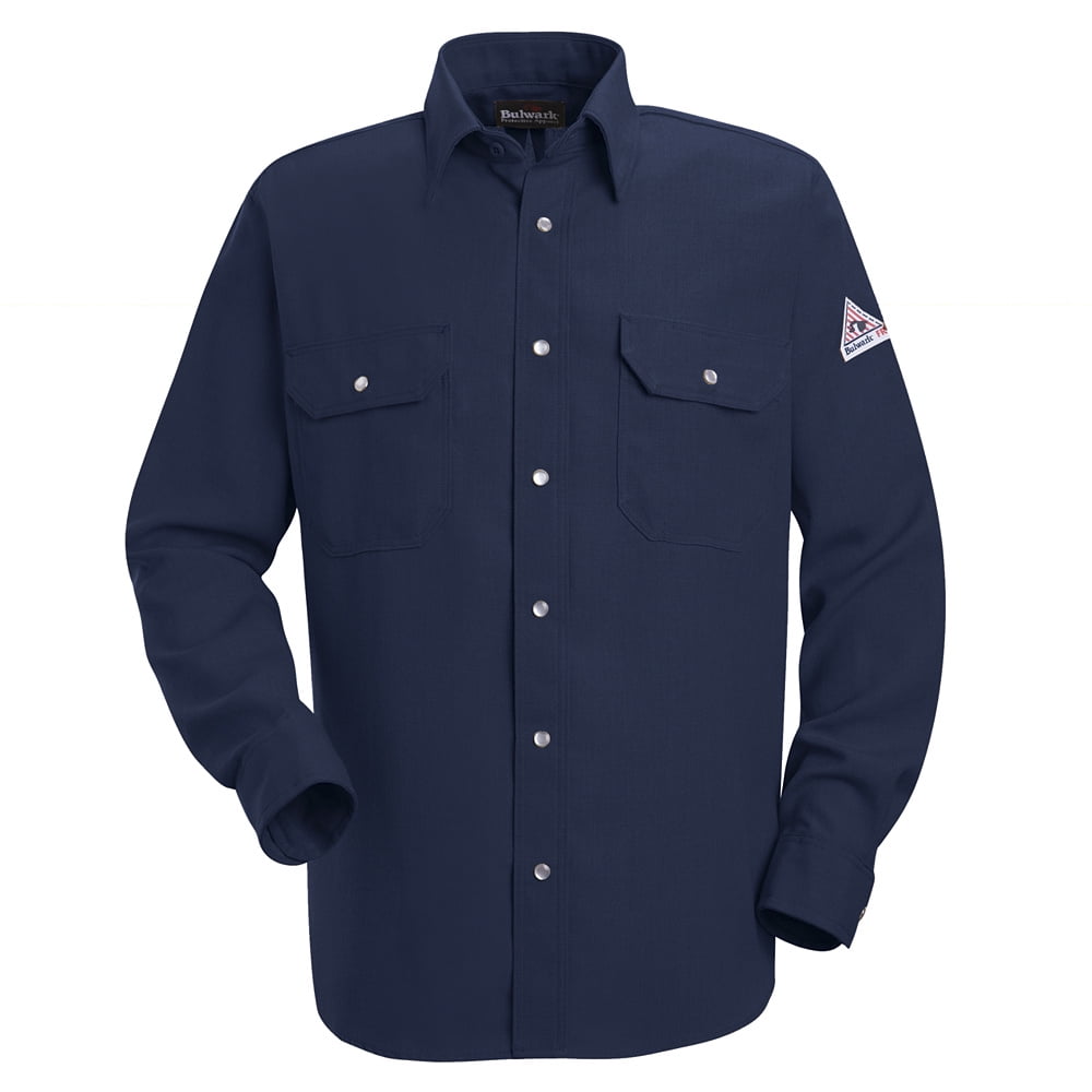 Bulwark Snap-Front Uniform Shirt - Nomex® IIIA - 4.5 oz. - Long Sizes ...