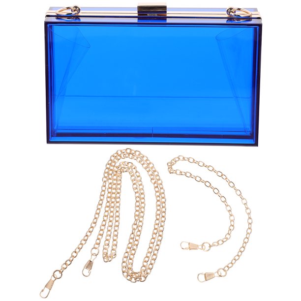 Transparent Clear Acrylic Square Evening Bag Box Clutch Purse Handbags