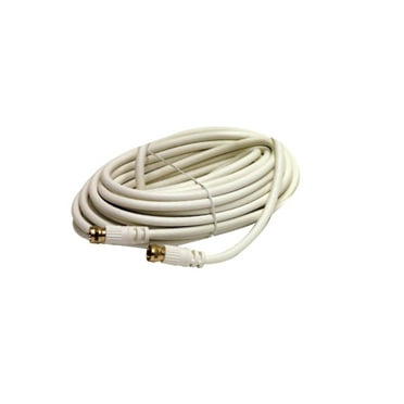 Steren 12ft RG59 Coax with F Connectors White