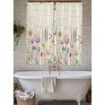 thumbnail image 7 of Living Room Curtains 72 Inches length, Leaf Wildflower Window Treatment Curtain Drapes, Vintage Country Plant Floral Leaves Light Filtering Drapes for Bedroom Laundry Room, 52"x72", 2 Panels, 7 of 7