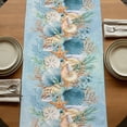 thumbnail image 5 of Table Runners 108 Inches Long Dress Scarves, Beach Coastal Blue Farmhouse Coffee/Dining/Kitchen Table Runner for Living Room, Nautical Shell Starfish Coral Summer 13x108 Inch, 5 of 9