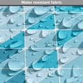 thumbnail image 5 of Blue Dog Crate Cover, Geometric Pattern with Triangles in Oceanic Winter Colors Abstract Mosaic, Easy to Use Pet Kennel Cover for Dogs, 35" x 23" x 27", Blue Sky Blue Pale Blue, by Ambesonne, 5 of 6
