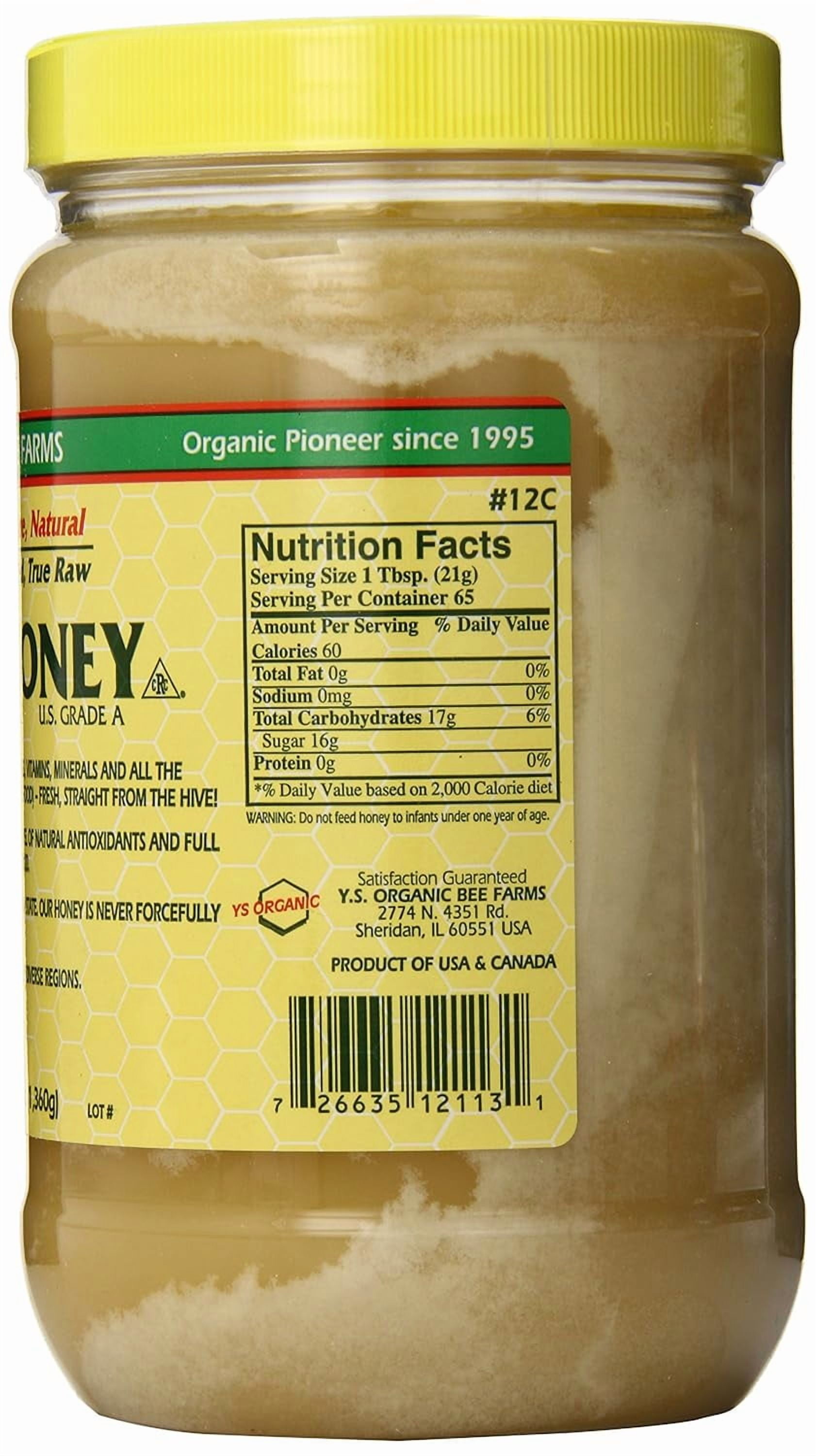 Y.S. Eco Bee Farms Raw Honey, 3.0 lbs (1,360 g)