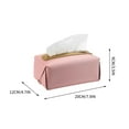 thumbnail image 4 of SPOORYYO Modern Rectangular Leather Tissue Box Cover; Concealing and Stylish Design for Vanity, Night Stands, Living Room, and Office Use, 4 of 4