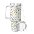 thumbnail image 2 of KLL Watercolor Wildflower 2 Print 40oz Stainless Steel Insulated Car Cup Coffee Mug with Spillproof Lid - Keep Your Drink Hot or Cold on the Go, 2 of 8