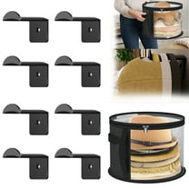 Adhesive Hat Hooks for Wall-(8 Pack) Hat Holder,Hat Organizer,Cowboy Hat Rack,Strong Adhesive Cap Holder,Cap Organizer for Baseball Caps- Black(Hat Storage)