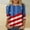 Blue shirts for women, variant on up to 60% off Gifts Usmixi Shirts for Women 4th of July Independence Day Loose Fit Pullover Summer Casual Round Neck 3/4 Sleeve Star Flag Print Ladies Blouses Beige m