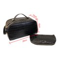 thumbnail image 3 of Bolsa de cosméticos PU caja de maquillaje multifuncional 2 piezas para viaje femenino (negro) Likrtyny Cuidado Belleza, 3 of 7