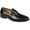Black, variant on Thomas & Vine Mens Bishop Slip-on Apron Toe Loafer, Widths Available