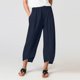 thumbnail image 4 of Gibobby pantalones de mezclilla mujer Pantalones casuales diarios para mujer de longitudes con bolsillos, cintura elástica, pantalones sólidos (Azul marino, XL), 4 of 5