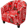 thumbnail image 1 of Funda para silla de club de Navidad, funda para silla de bañera, funda elástica de licra estampada para sillón, funda de sofá de Navidad, protector de muebles para sala de estar, fundas geométricas, 1 of 4