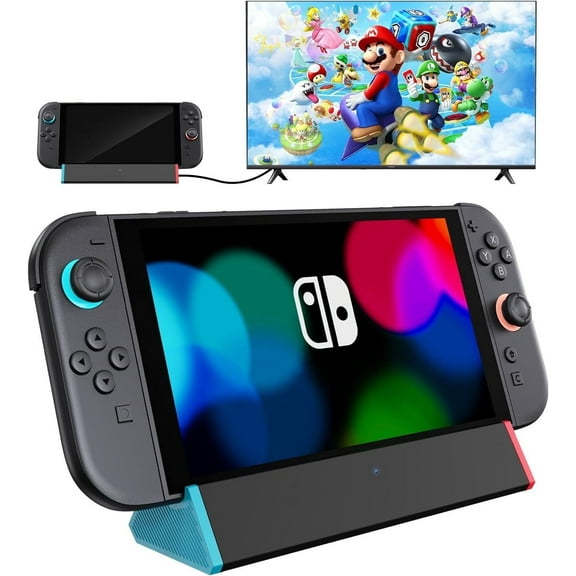 SIWIQU Switch 2 TV Dock, 4K@120Hz HDMI Output Docking Station Compatible with Nintendo Switch 2 Console, Portable Switch Charging Dock w/ 100W Charging Input/USB3.0 Replacement Official Switch2 Dock