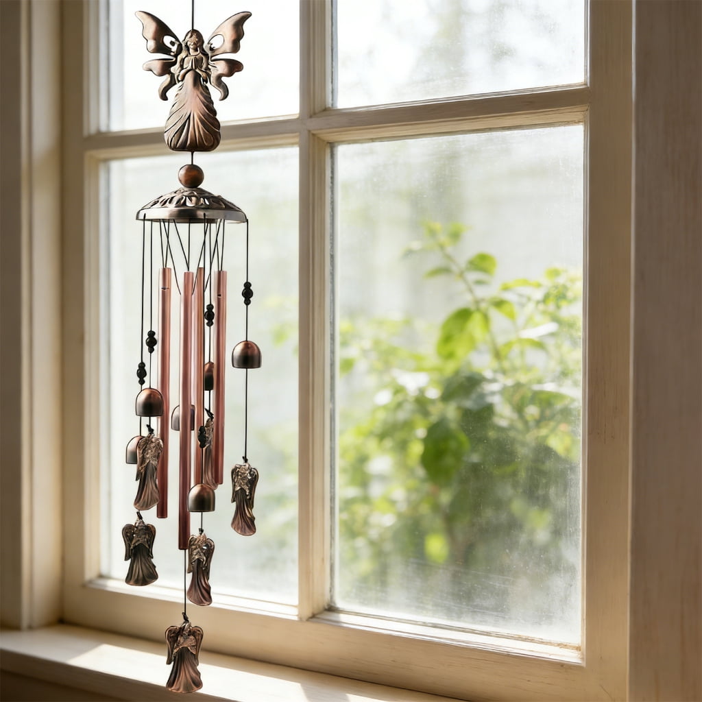 Musical Garden Wind Chimes Crafted From Weather Metal Enhances Outdoor Spaces Beautifully For Porch Or Yard