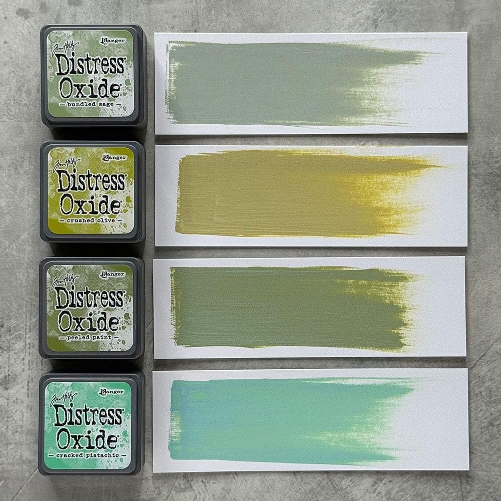 Mini Distress Oxide Pad Bundle - Ranger Tim Holtz Mini Distress Oxide Pad Sets #1, #2, #3 with Trebbies Detail Sticks