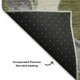 thumbnail image 5 of Addison Rugs Mayfield Premium Machine Washable Transitional Circles Olive Rectangle Rug, 9' x 12', 5 of 6